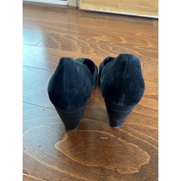 Eileen Fisher Womens Black Leather Closed Toe Shoes Size 10 Heels - Picture 5 of 6